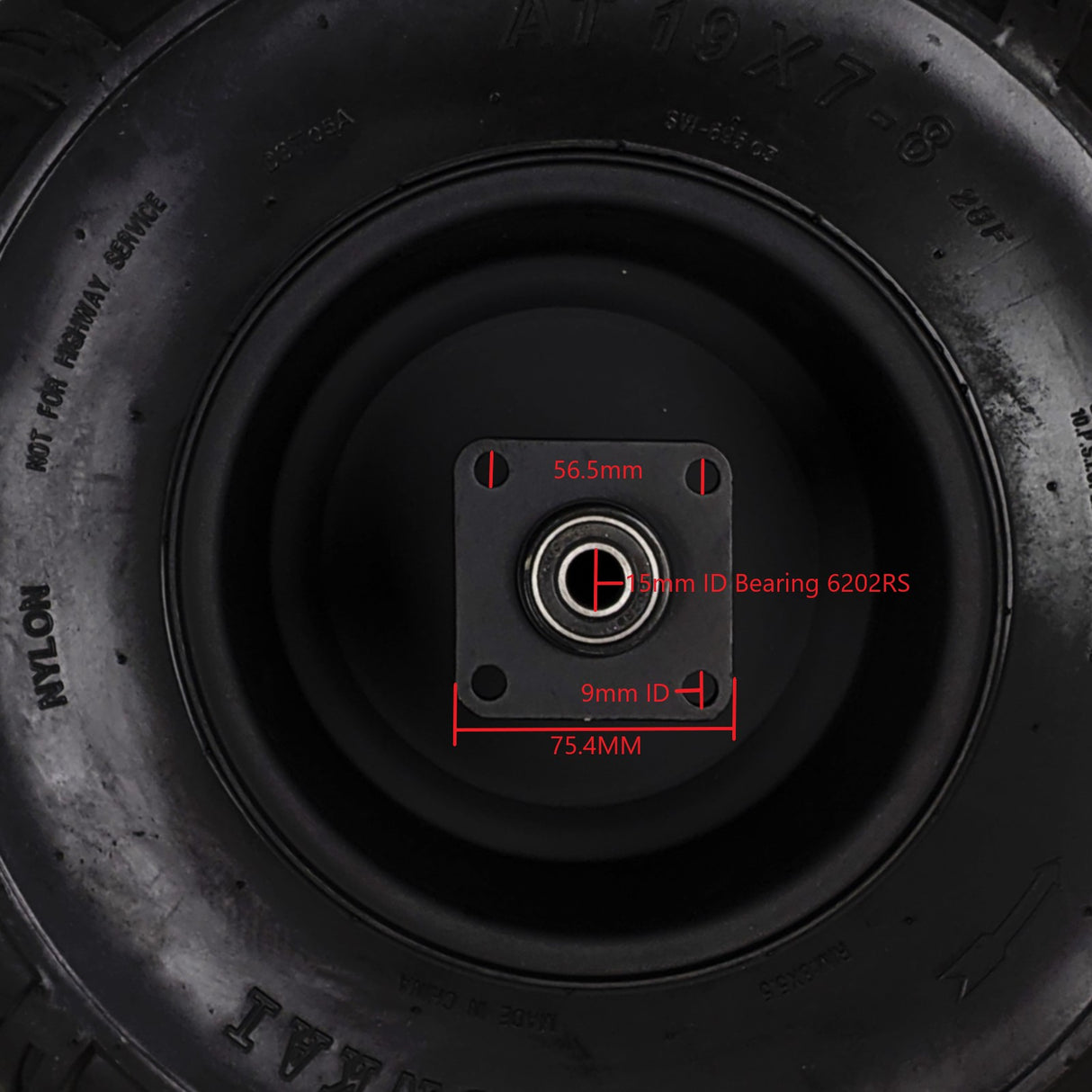 MB20 - Wheel Rear with Tire AT19x7-8