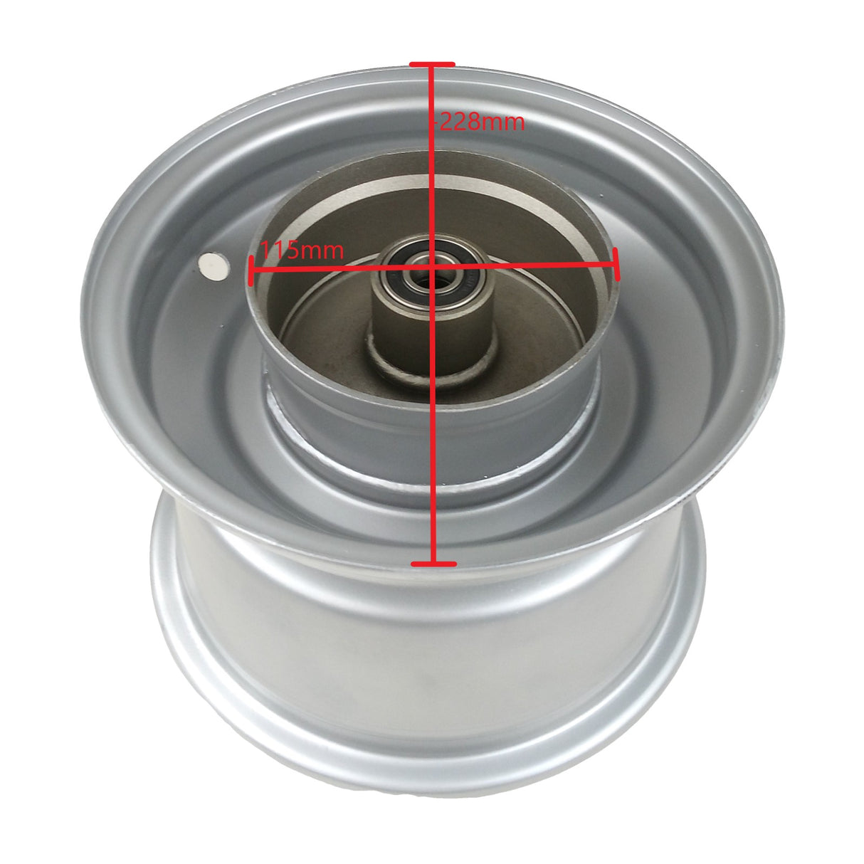 Rear Wheel Rim Assembly for Coleman CT200U BT200X CT200UEX 196cc Hisun 200-3 200-7 Axis M200 Mini Bike