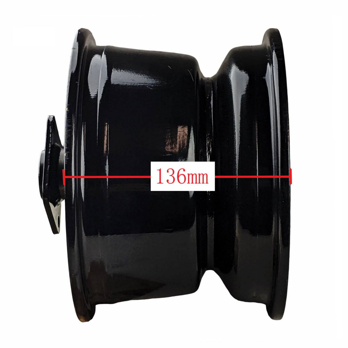 Black Wheel Rim for Coleman CT200U BT200X CT200UEX 196cc Hisun 200-3 200-7, Axis M200 Mini bike (Rear Rim)