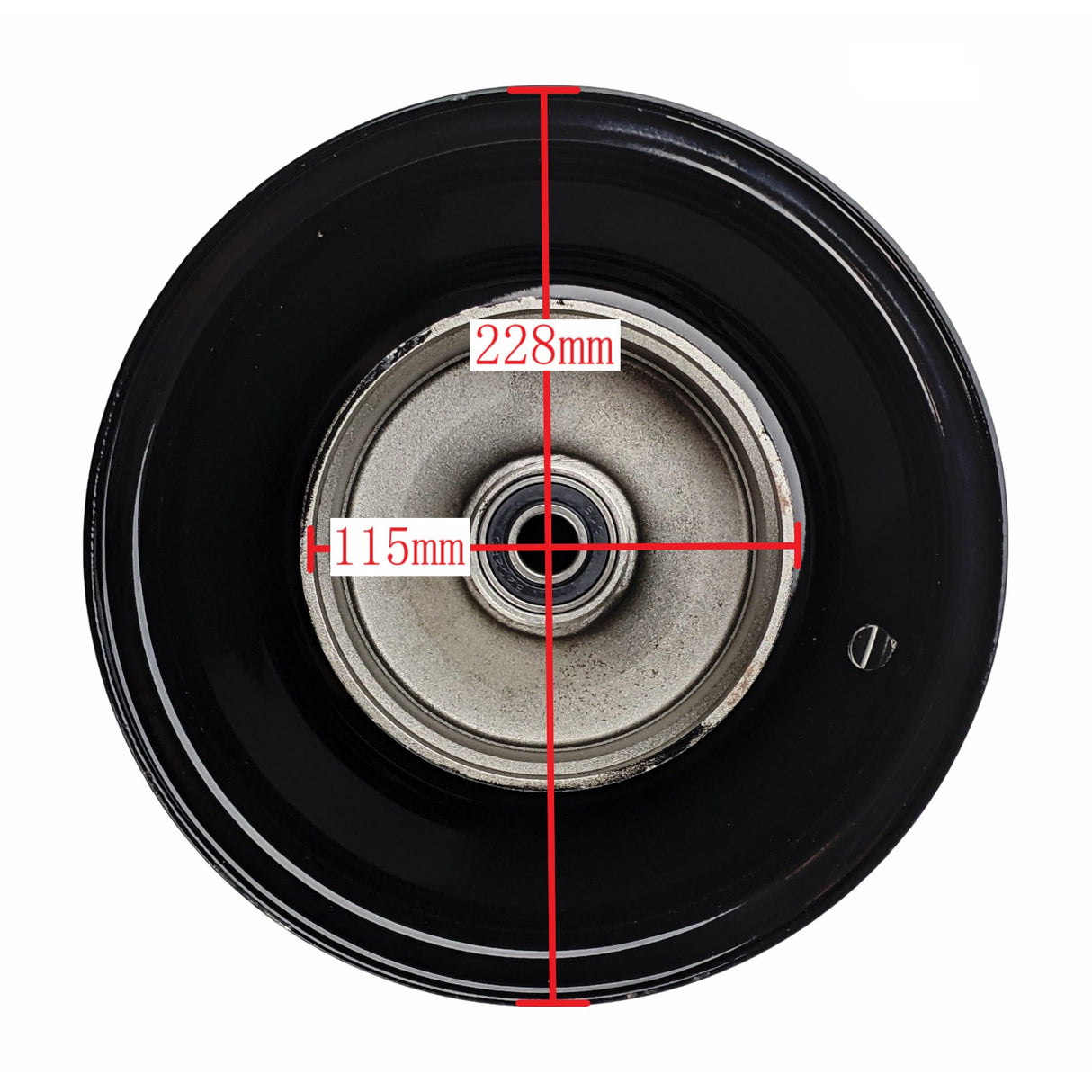 Black Wheel Rim for Coleman CT200U BT200X CT200UEX 196cc Hisun 200-3 200-7, Axis M200 Mini bike (Rear Rim)