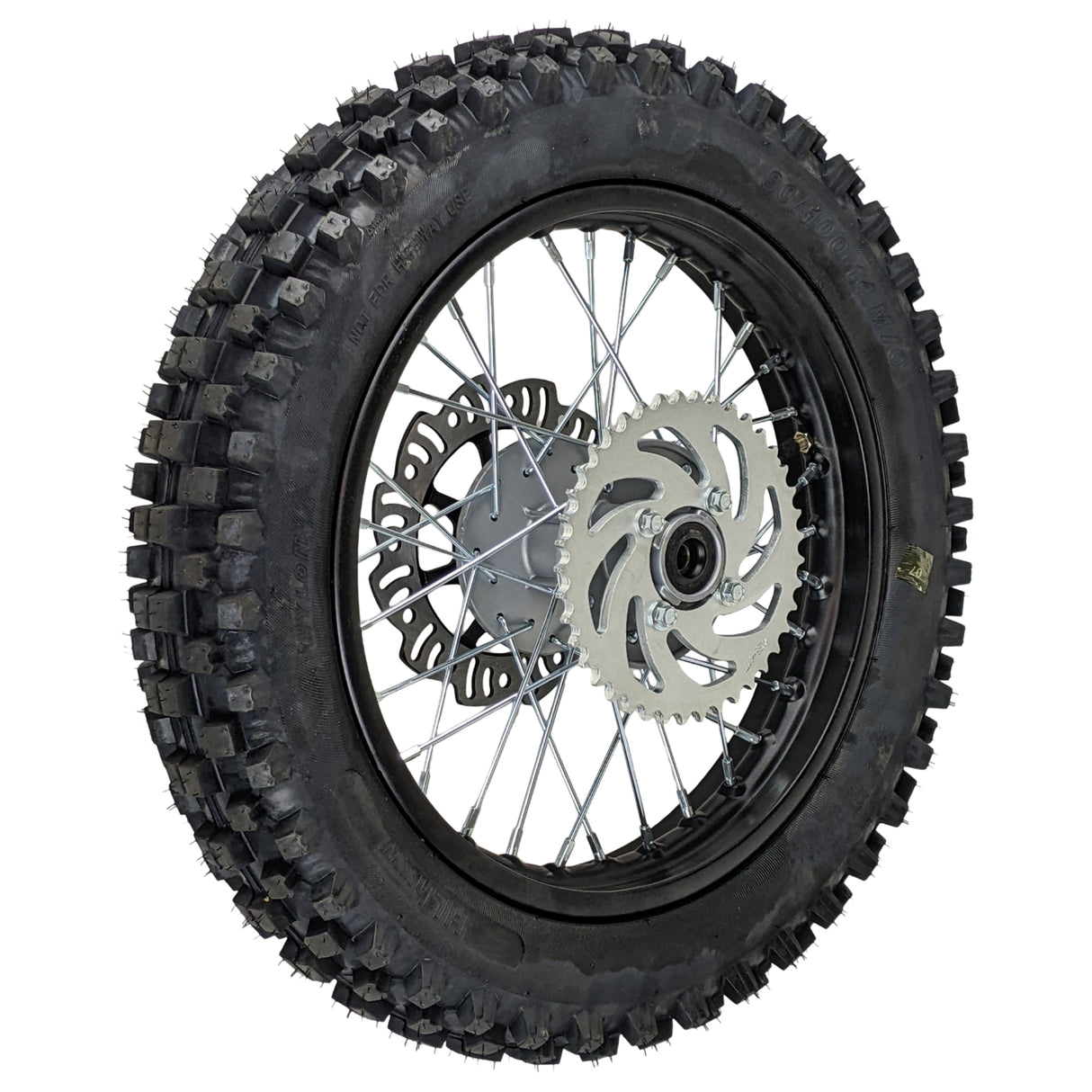 14" Rear Wheel 12mm Axle Hub - Dirt bike Rims, Sprocket, Rear Rotor, and Rear Axle