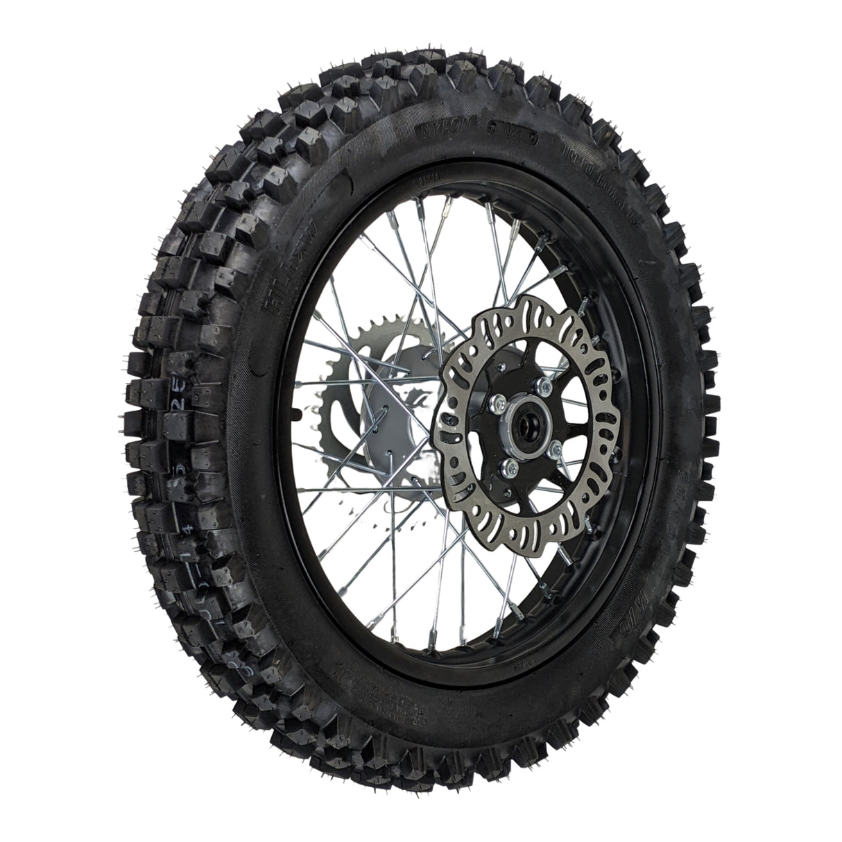 14" Rear Wheel 12mm Axle Hub - Dirt bike Rims, Sprocket, Rear Rotor, and Rear Axle