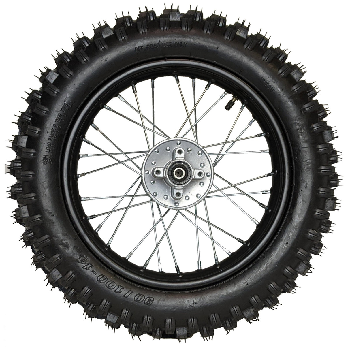 14" Rear Wheel 12mm Axle Hub - Dirt bike Rims, Sprocket, Rear Rotor, and Rear Axle
