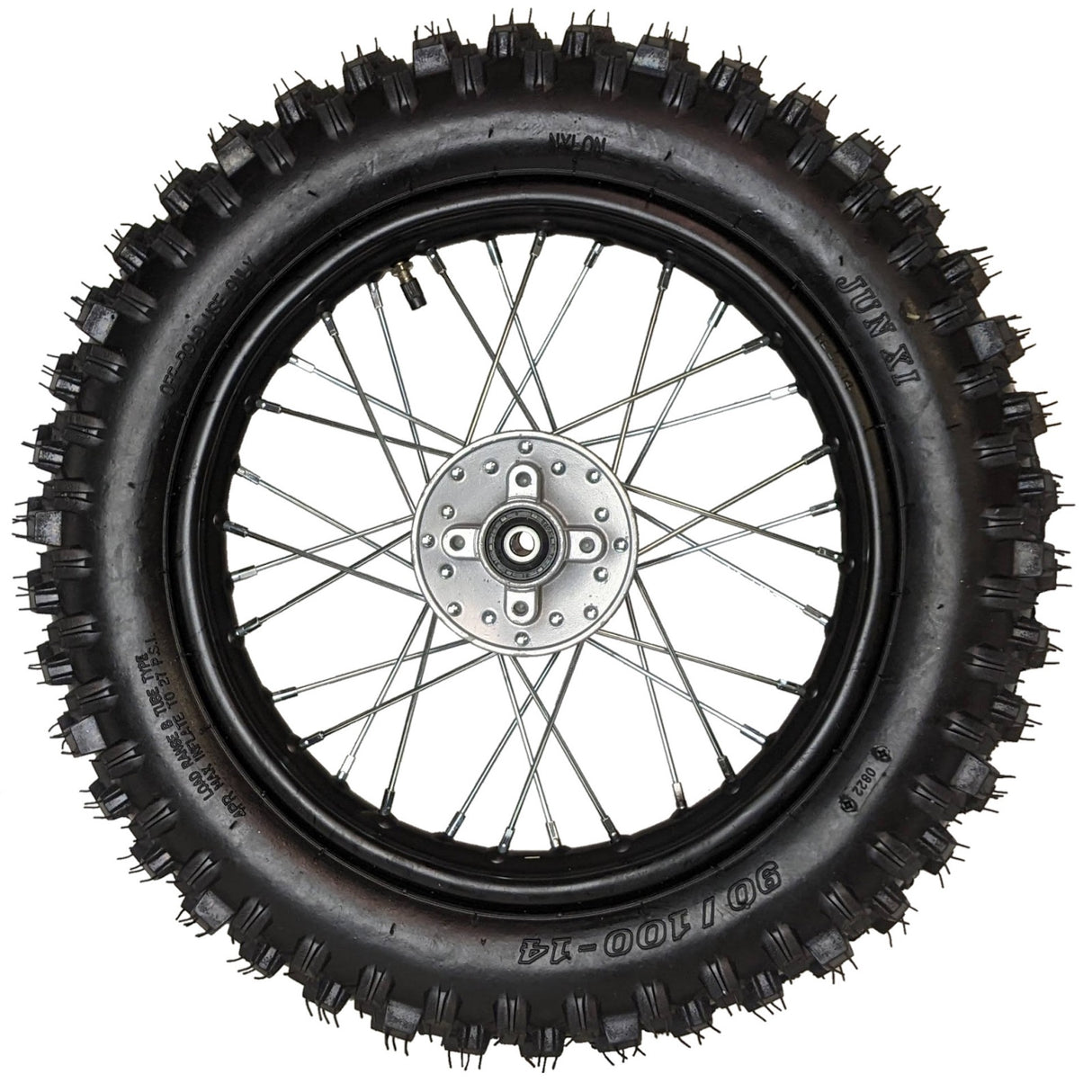 14" Rear Wheel 12mm Axle Hub - Dirt bike Rims, Sprocket, Rear Rotor, and Rear Axle