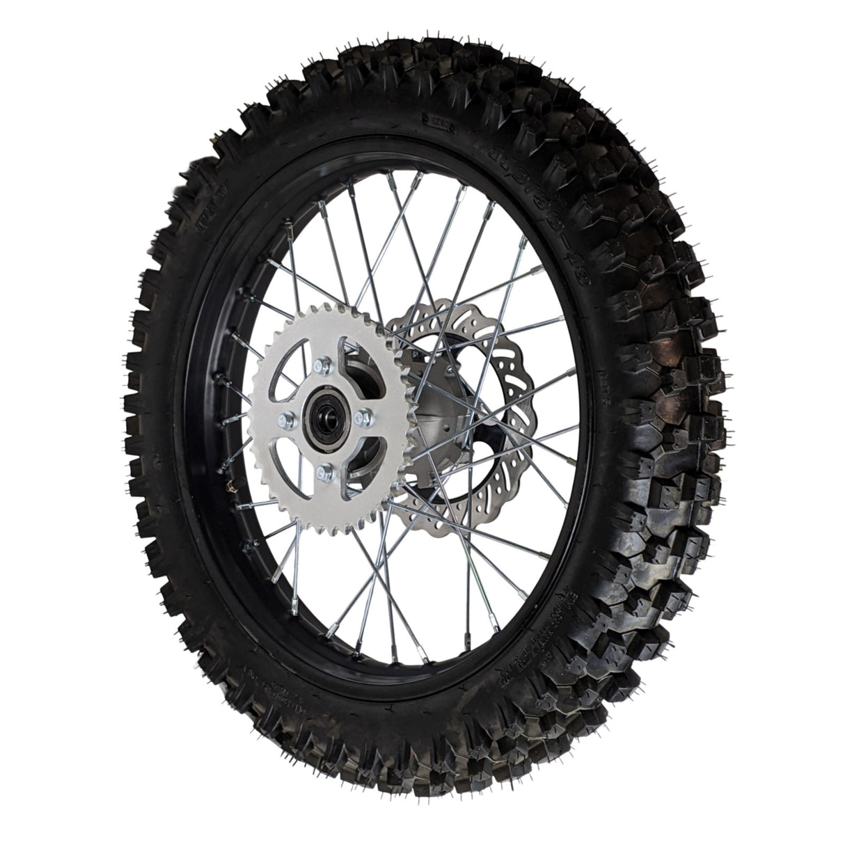 18" Rear Wheel Assembly - Apollo DB-36 Preassembled with Rotor Sprocket Tire and Tube