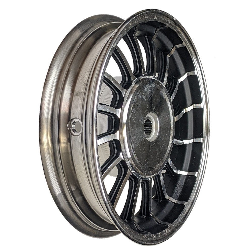 10" 2.15x10 Front & 2.50x10 Rear Aluminum Wheel Rim Set for 50cc Scooters