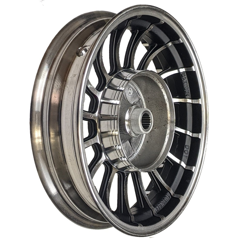 10" 2.15x10 Front & 2.50x10 Rear Aluminum Wheel Rim Set for 50cc Scooters