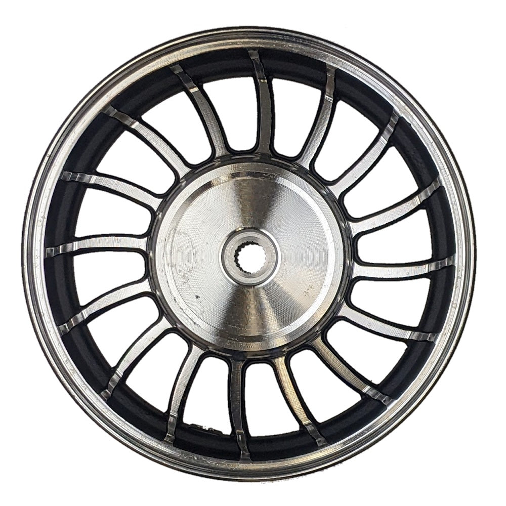 10" 2.15x10 Front & 2.50x10 Rear Aluminum Wheel Rim Set for 50cc Scooters