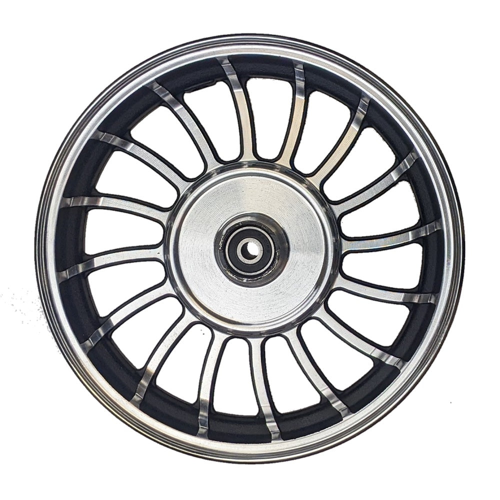 10" 2.15x10 Front & 2.50x10 Rear Aluminum Wheel Rim Set for 50cc Scooters