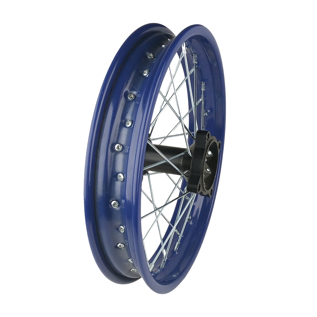 1.85 x 14 Dirt Bike Rear Wheel Rim Kit KLX125 RM80 Apollo 125 Motocross - Blue
