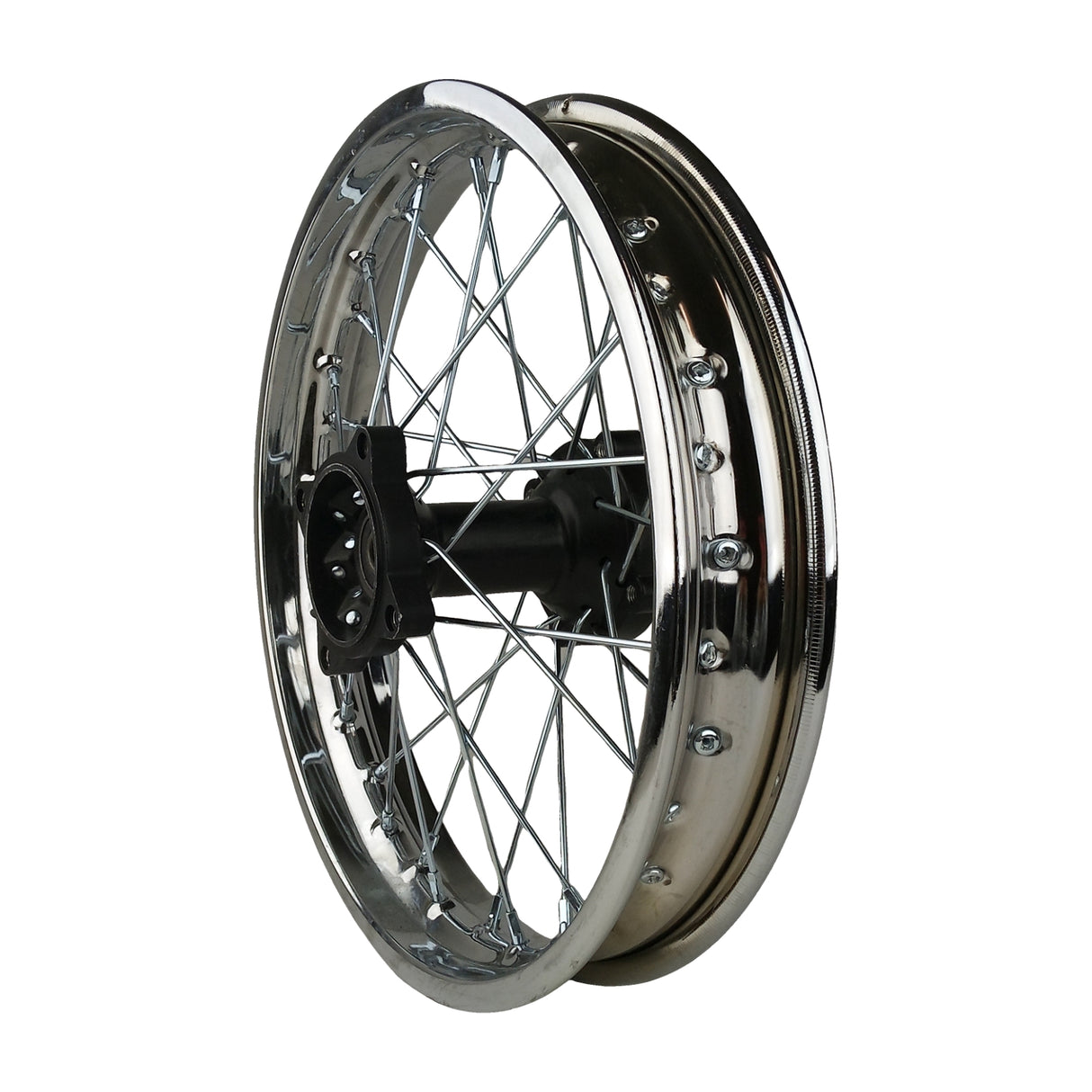 Wheel Rim - Rear - 14" Steel 12mm ID - Version Hub C - Dirt Bike
