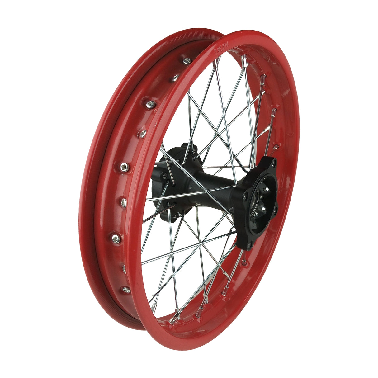 1.85 x 14 Dirt Bike Rear Wheel Rim Kit DB17 KLX125 RM80 Apollo 125 Motocross - Red