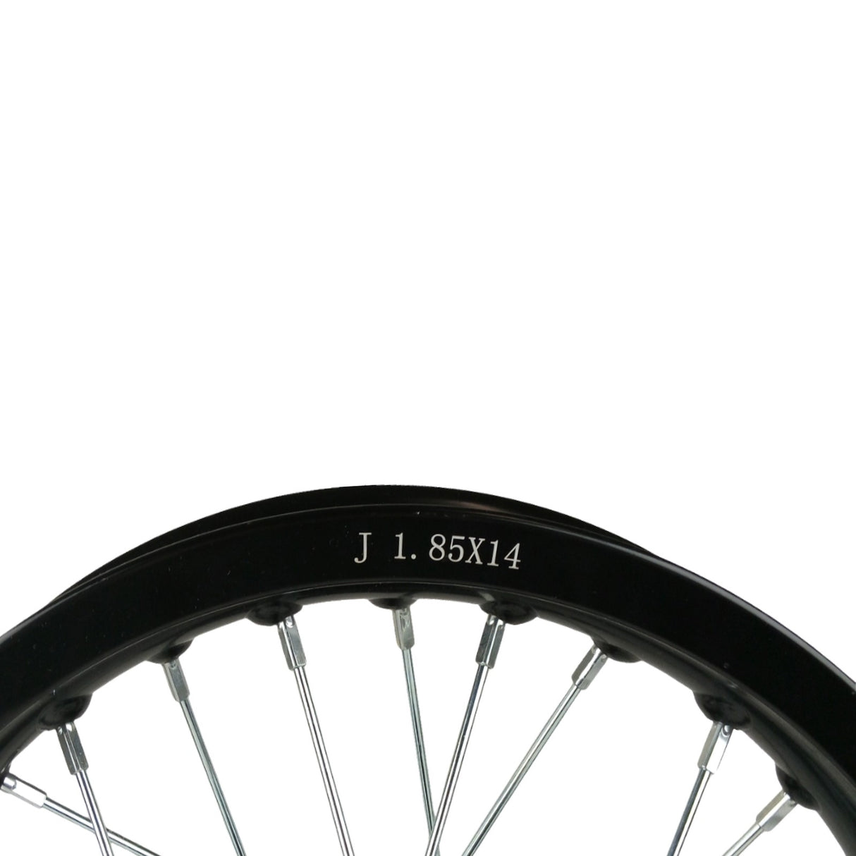14"x1.85 Rear Wheel Rim Kit 12mm ID for Apollo 50cc-125cc Dirt Pit Bike - Black