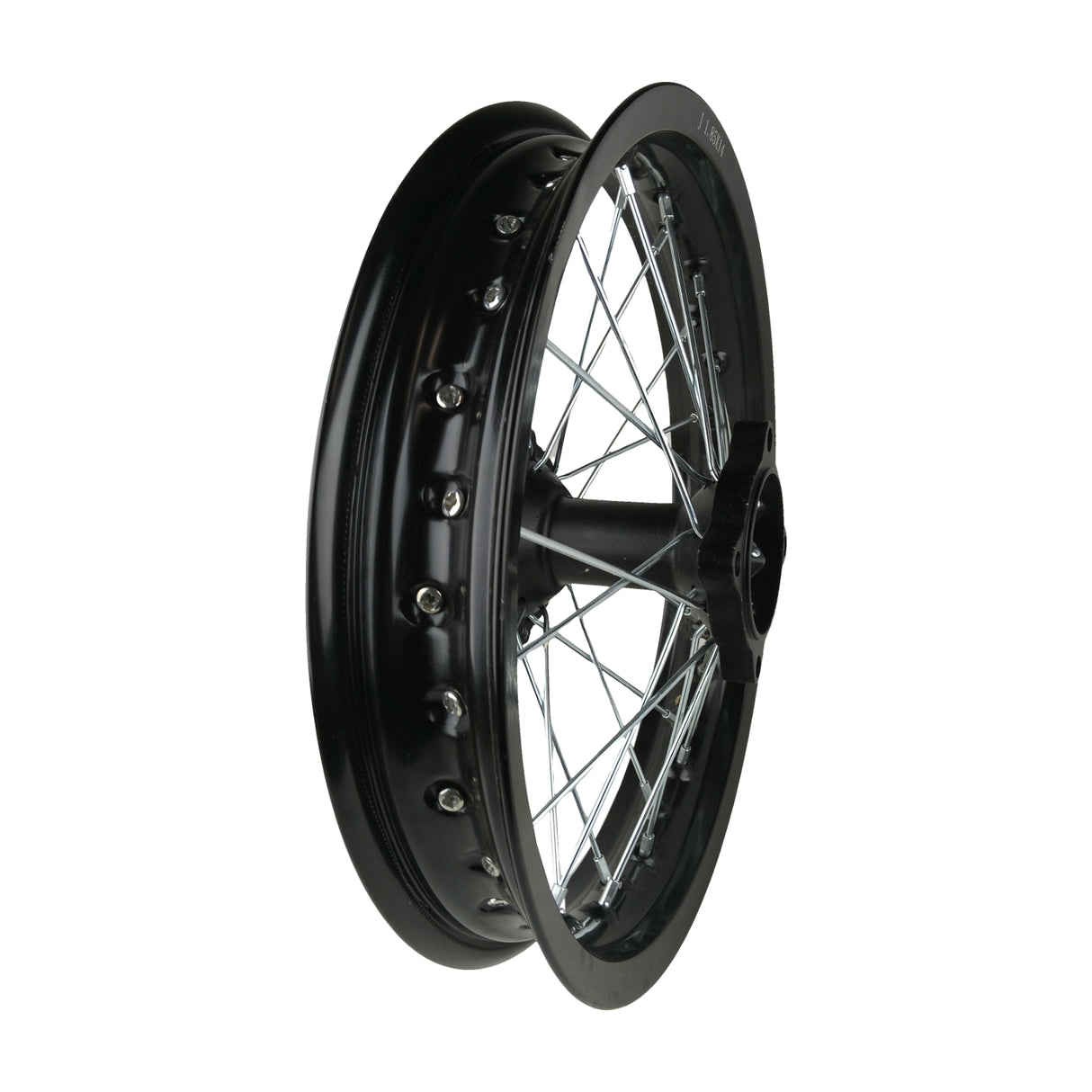 14"x1.85 Rear Wheel Rim Kit 12mm ID for Apollo 50cc-125cc Dirt Pit Bike - Black