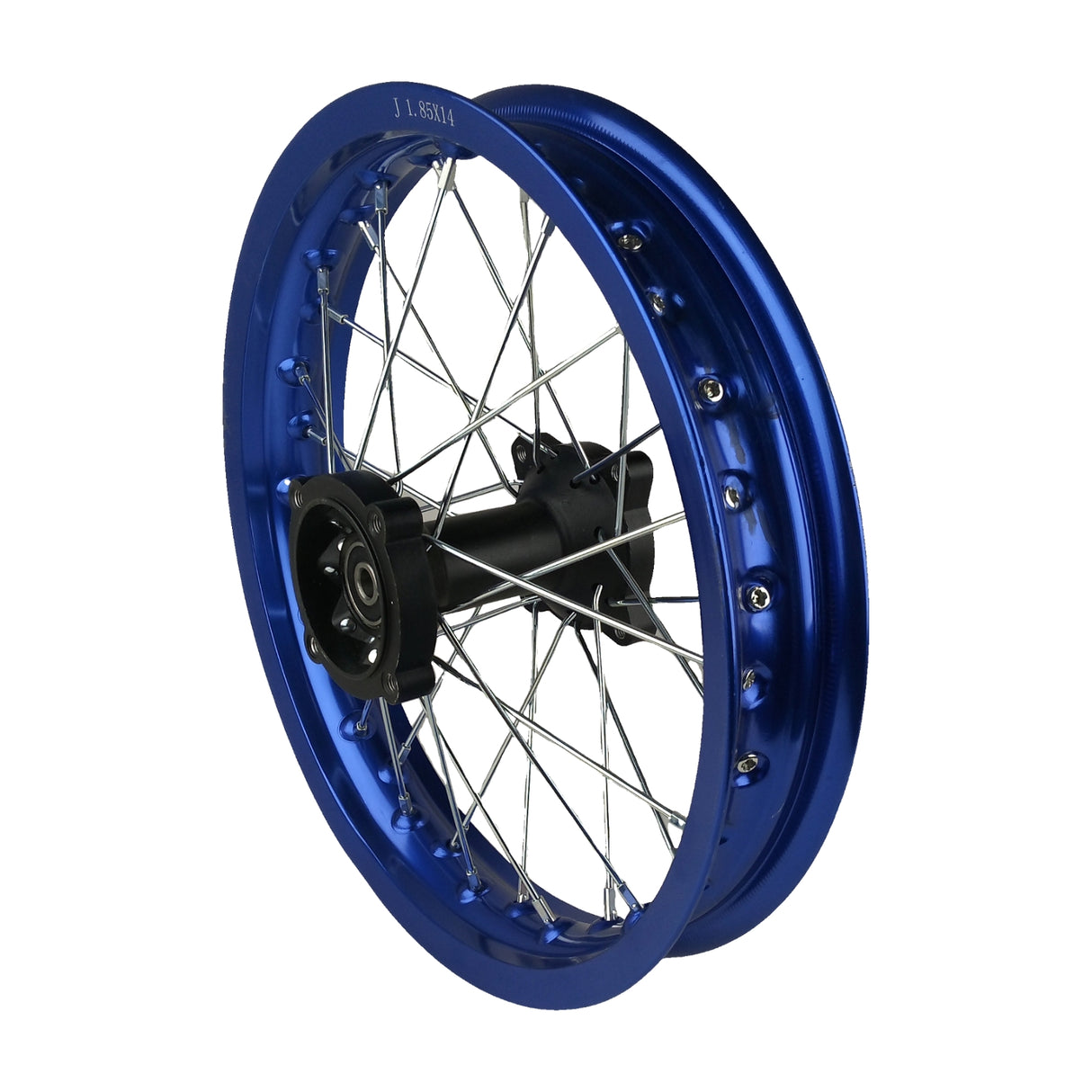 14"x1.85 Rear Wheel Rim Kit 12mm ID for Apollo 50cc-125cc Dirt Pit Bike Blue
