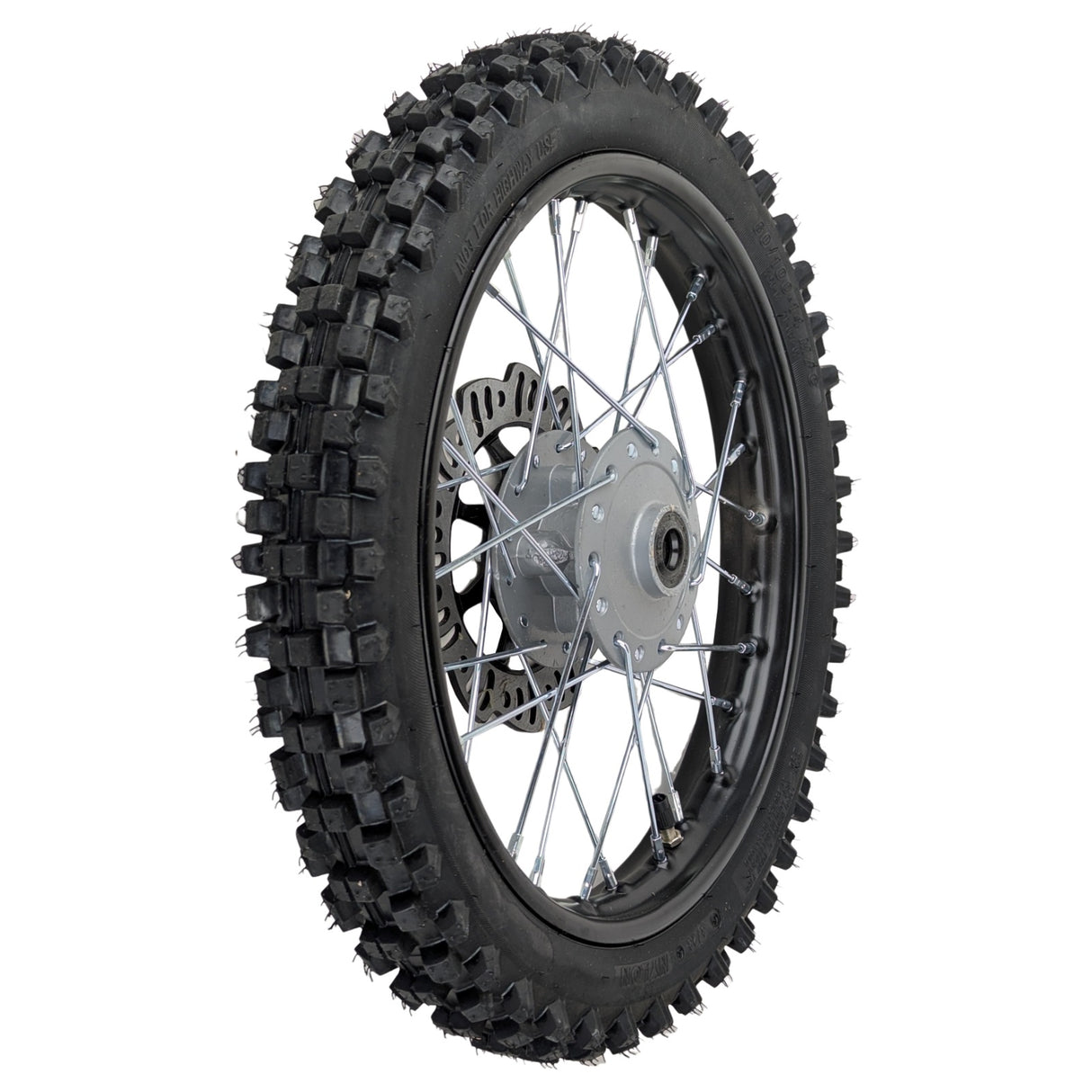 14" Front Rim Wheel Tire For Apollo SSR 125CC CRF Dirt Bike - (12mm ID, 32 Spokes)