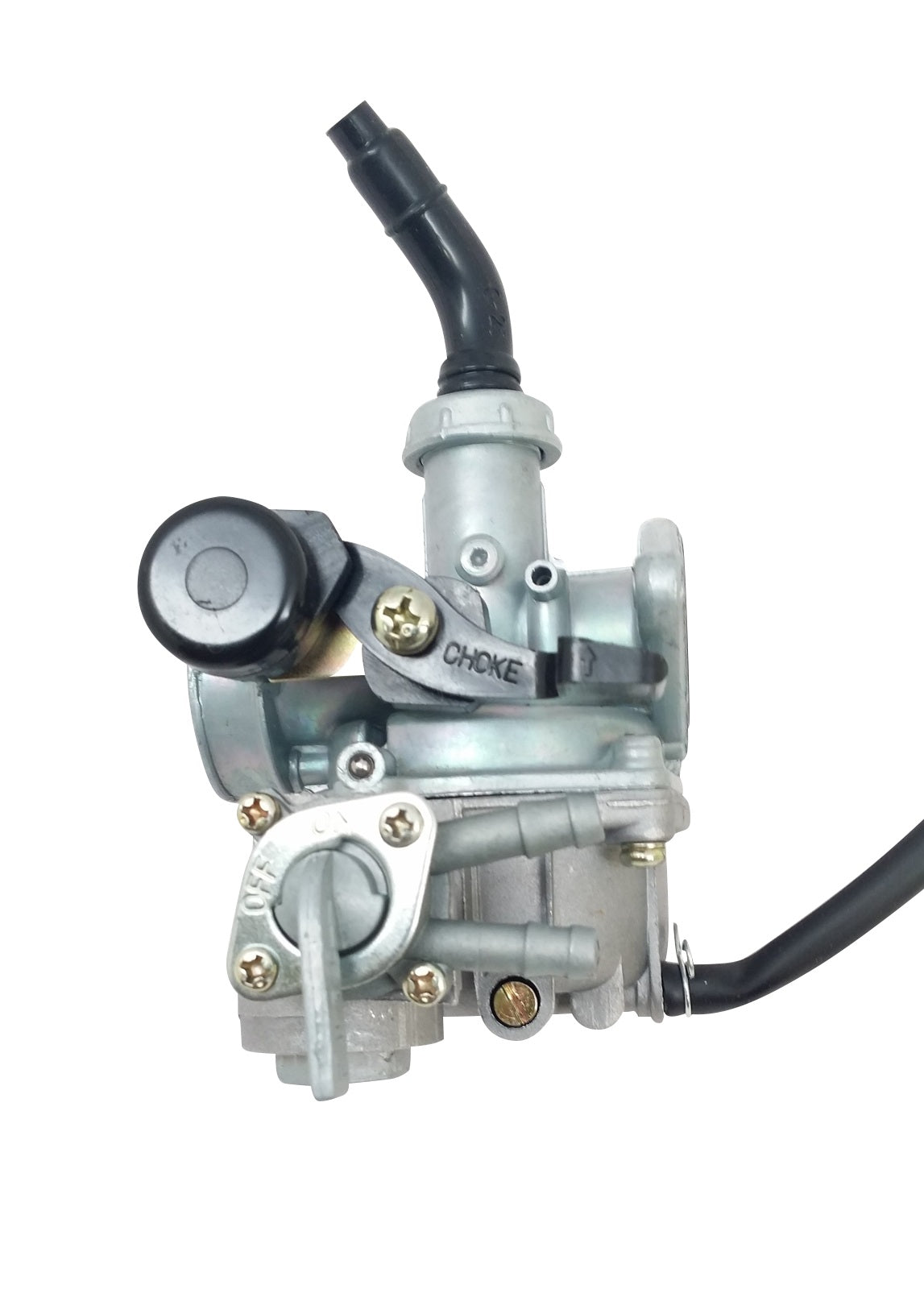 Carburetor, PZ22, 2-Fuel Lines Shut-Off, Manual Right Choke Switch