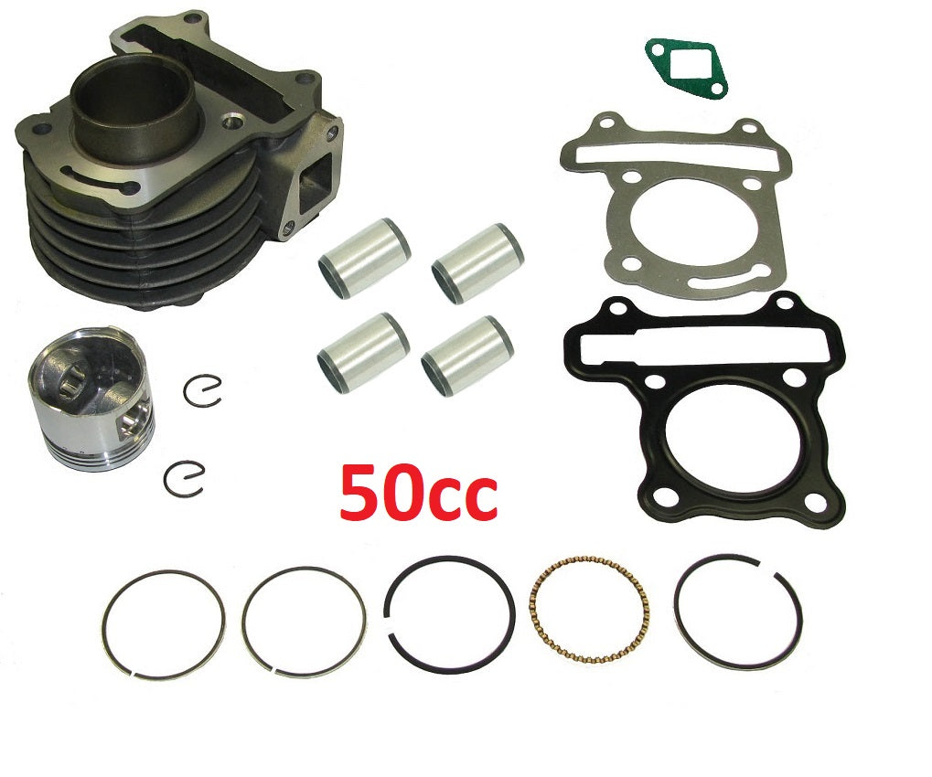Cylinder and Piston Kit, 50cc GY6