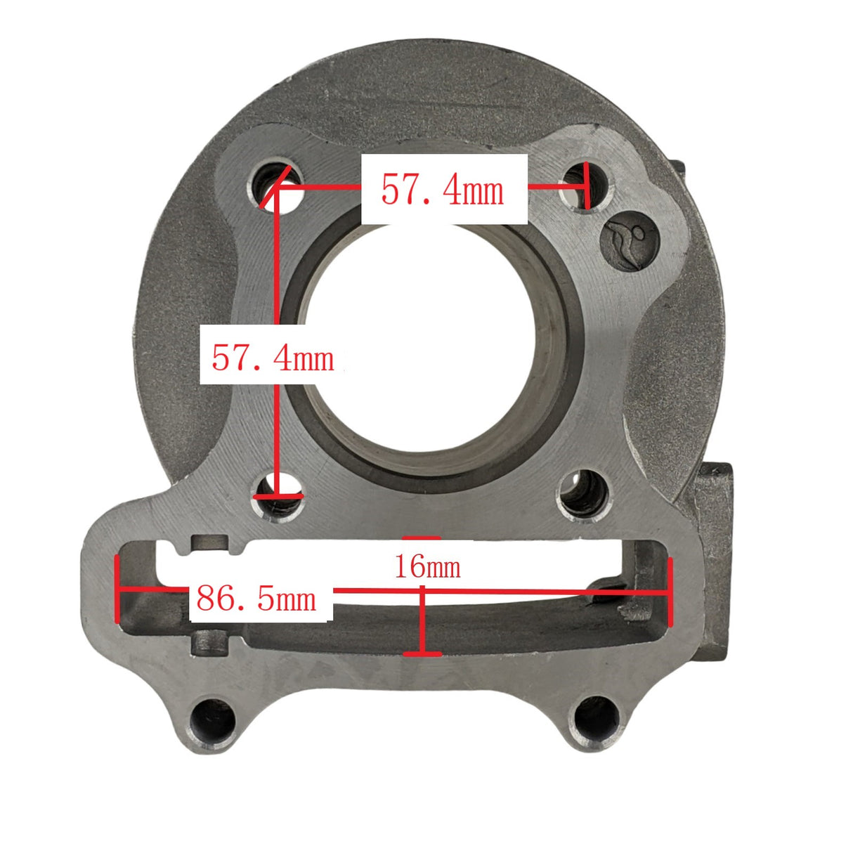 48mm Big Bore Cylinder Kit with Piston Rings & Gasket Set Compatible with GY6 50cc 139QMB 4-Stroke Engines