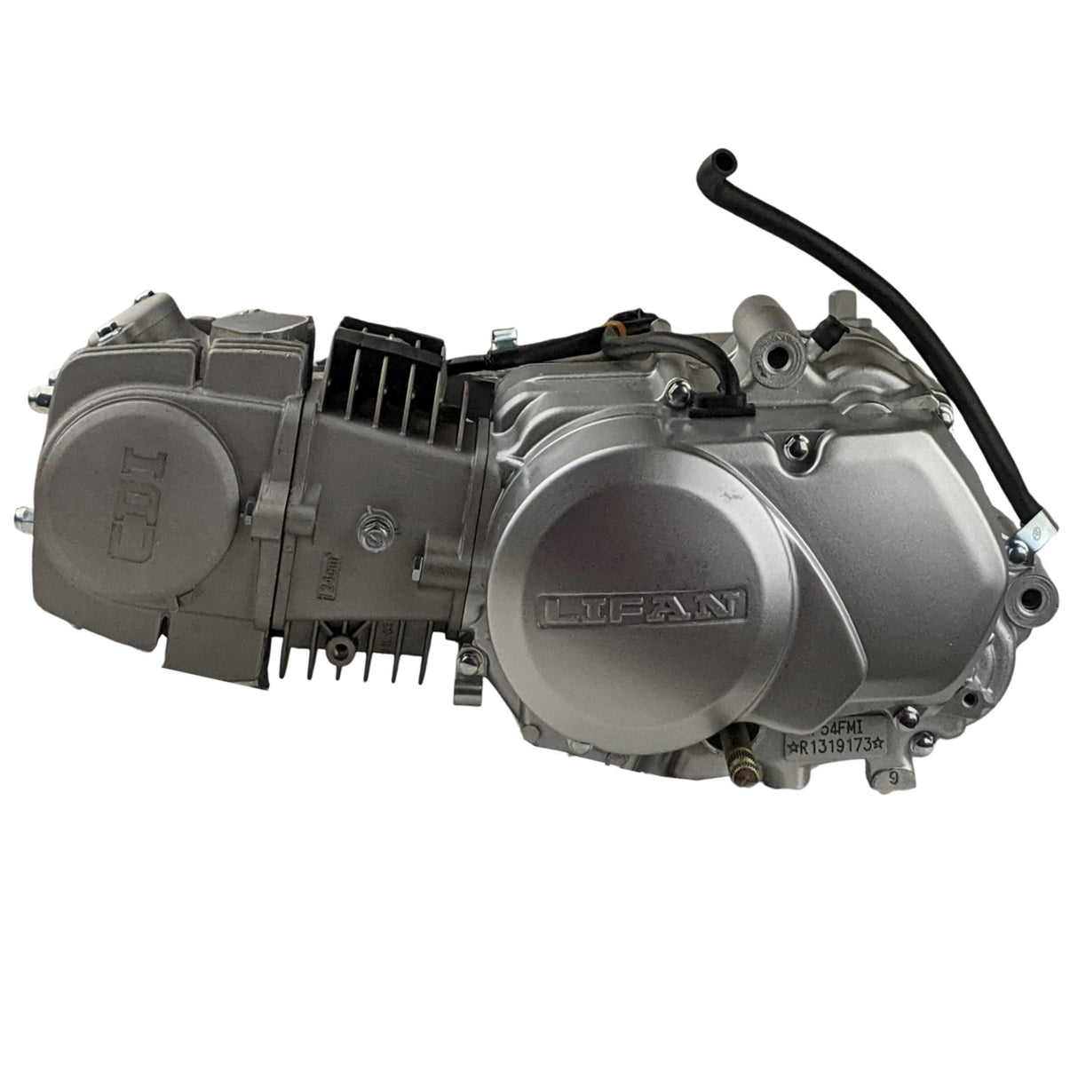Lifan 125cc 4-Stroke Complete Racing Engine Motor Assembly, Single Cylinder with Air-Cooled Compatible for 125cc 4-speed Manual Clutch Pit Dirt Bike Coolster CRF 1P54FMI, Honda Bikes - (Silver)