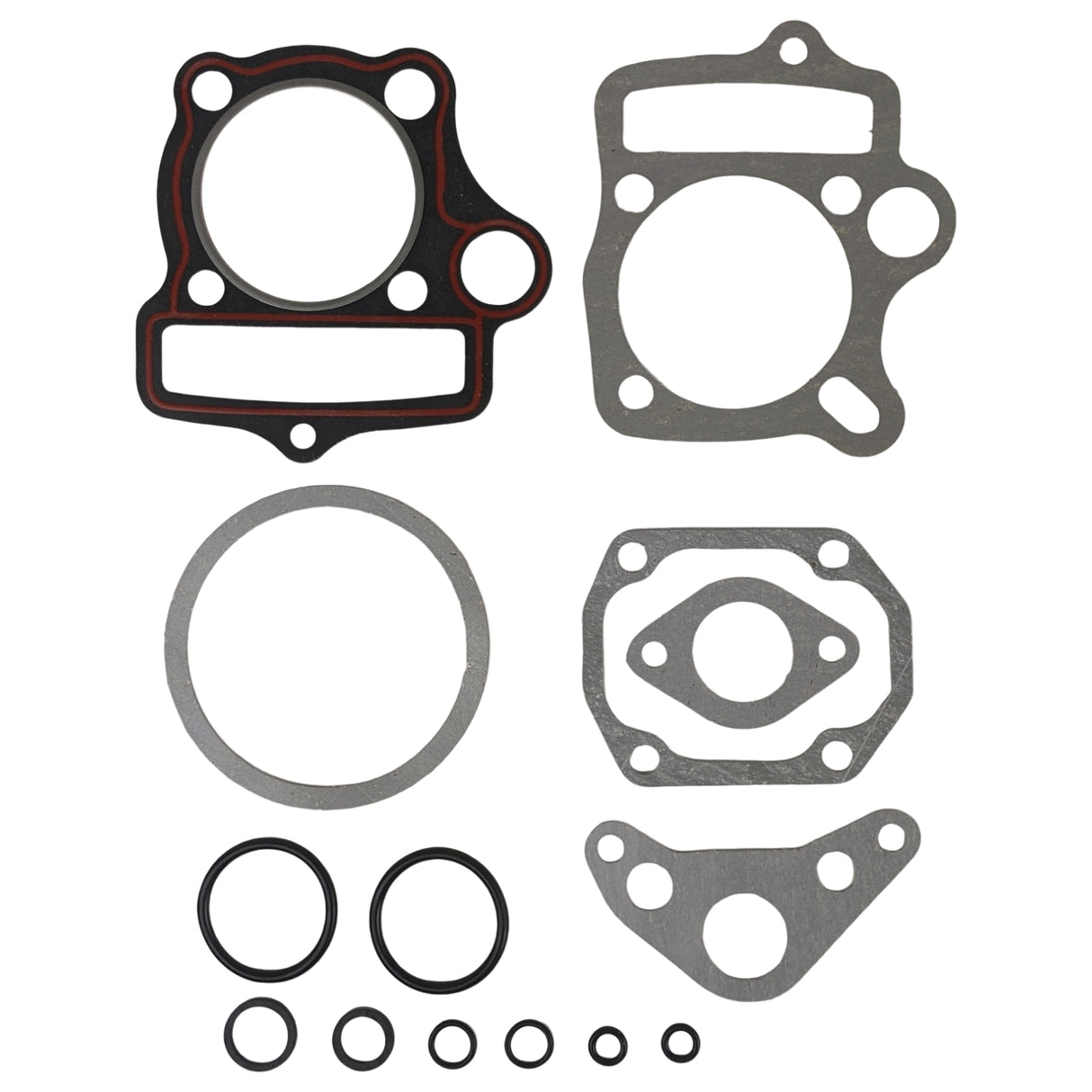 Complete Head & Cylinder Gasket With O-Rings Set for 125cc ATV, Apollo CRF Dirt Bikes 4 Stroke Horizontal Engines - Engine Code 152FMH D7-12E (54mm)