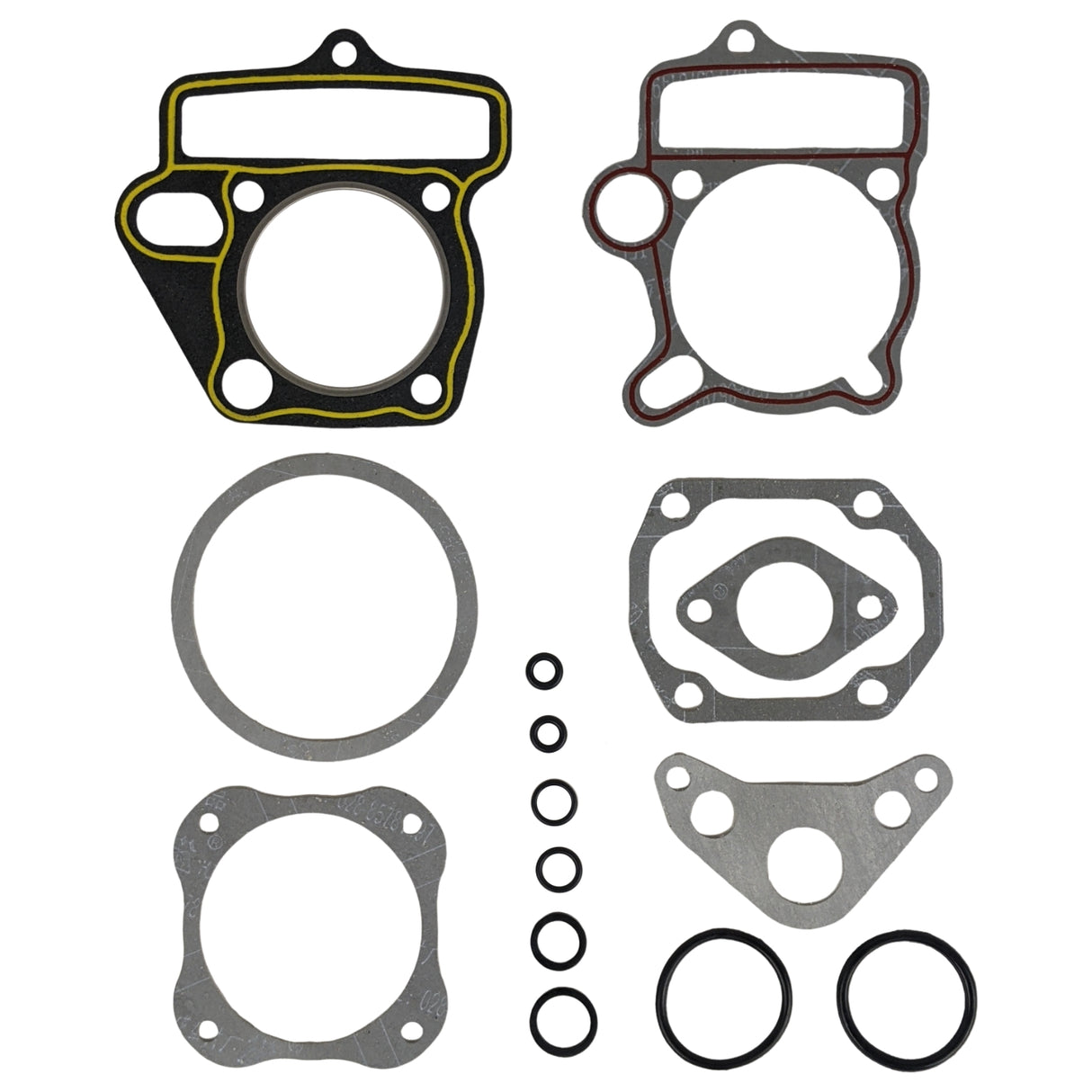 Complete Head & Cylinder Gasket With O-Rings Set for 4 Stroke Horizontal Engine 125cc ATV Apollo CRF (WITH OBLONG HOLE) Engine 1P54FM