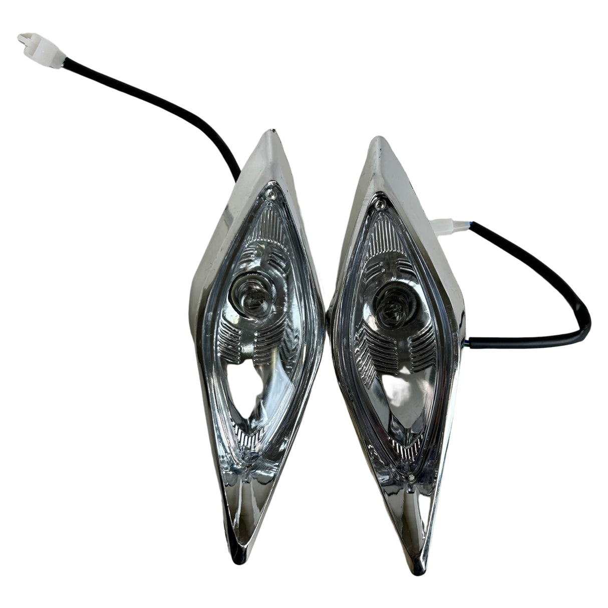 RedCap ATV Headlights 32 Included Bulbs - Set of 2 | Fits 110-250CC Chinese ATVs, Compatible with Honda, Yamaha, Kawasaki, Suzuki | Bolt Hole Spacing 127mm | Taotao Kazuma Sunl 4 Wheeler Parts