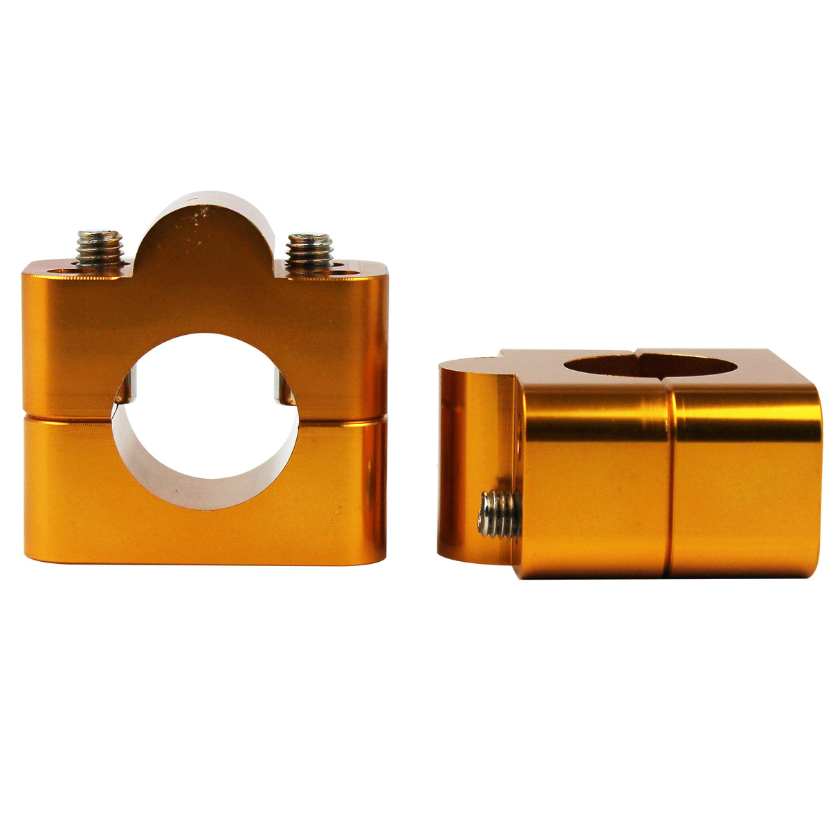 Universal Handlebar Risers Kit - GOLD-1 1/8' Bars Mounts Riser Clamp 27mm Dirt Bike