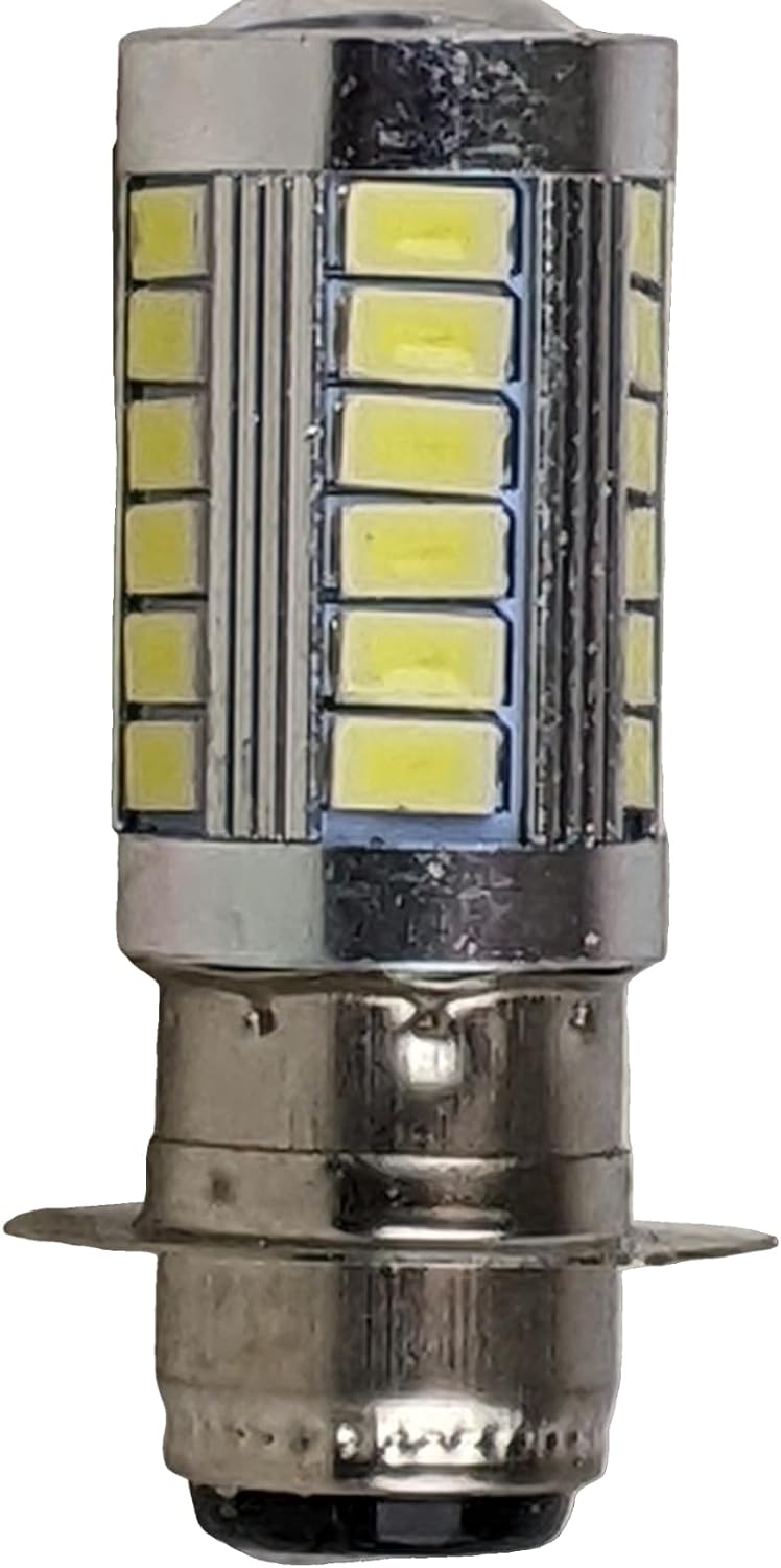 Super 6V LED Headlight Light Bulb BULB-L32 Motorcycle Light Bulb - Replacement for Motorbike Lamp, Pack of 2