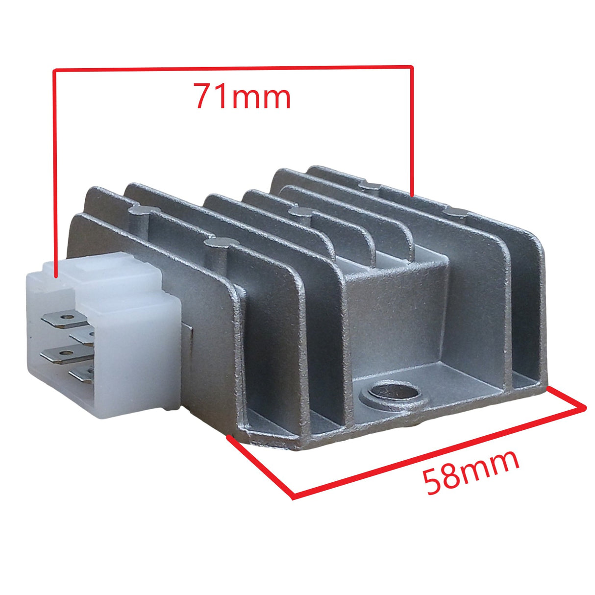 Voltage Regulator - 4 Pin - GY6 50cc 150cc Scooter Roketa, Taotao Jonway, Tank