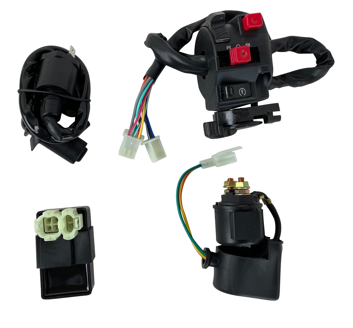 Electric Wiring Harness Loom Kit CDI Stator for GY6 125cc 150cc ATV Quad GO Kart - Version 2