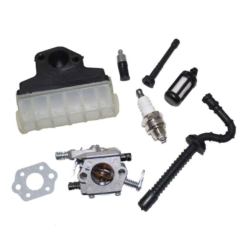 New Pack Of Carburetor Air Oil Filter Fuel Line Hose Tube Spark Plug Gasket Fit For Stihl Ms210 Ms230 Ms250 021
