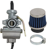 RedCap 16mm Carburetor PZ16 Carb with Air Filter Suitable for 50cc, 70cc, 90cc, 110cc, Honda, Kawasaki, Kazuma TaoTao Sunl Roketa - Pit Dirt Bike, Go Kart  - Version CRF50