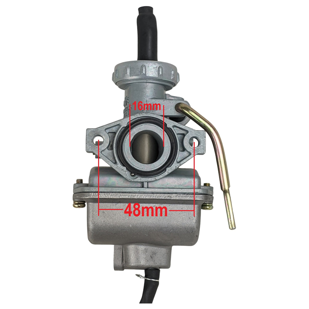 RedCap 16mm Carburetor PZ16 Carb with Air Filter Suitable for 50cc, 70cc, 90cc, 110cc, Honda, Kawasaki, Kazuma TaoTao Sunl Roketa - Pit Dirt Bike, Go Kart  - Version CRF50