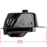 RedCap ATV Gas Fuel Tank Specifically Designed for, Linhai LH 300D 4x4 300cc, Cougar Cycle Terminator 300cc, Massimo 400cc MSA, ATVs Quad - Version JJJ (Black)