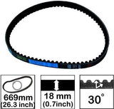 Clutch Variator 669-18-30 Belt Set - 50cc GY6 Scooter Engine