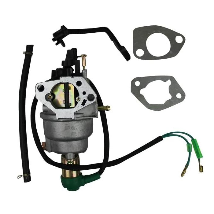 Generator Carburetor with Solenoid, Gaskets, Fuel Line - Manual Choke for Honda GX340cc, GX390cc, GX420cc, 8HP, 9HP, 11HP, 13HP Generators Engine