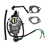 Generator Carburetor with Solenoid, Gaskets, Fuel Line - Manual Choke for Honda GX340cc, GX390cc, GX420cc, 8HP, 9HP, 11HP, 13HP Generators Engine