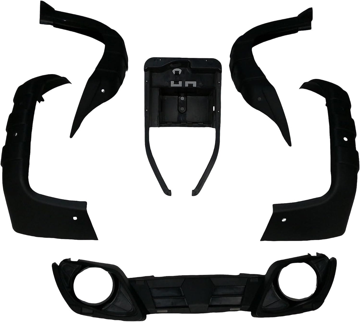 RedCap ATV Plastic Body Assembly Suitable for Coolster 3150, 3150DX, 3150DX-2, 3175U, TaoTao Bull 150cc, Bull 200cc, Rhino 250cc, Vitacci 125cc ATV Model - Crafted with Durable Material (Black)