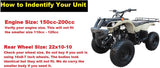 RedCap ATV Plastic Body Assembly Suitable for Coolster 3150, 3150DX, 3150DX-2, 3175U, TaoTao Bull 150cc, Bull 200cc, Rhino 250cc, Vitacci 125cc ATV Model - Crafted with Durable Material (Black)