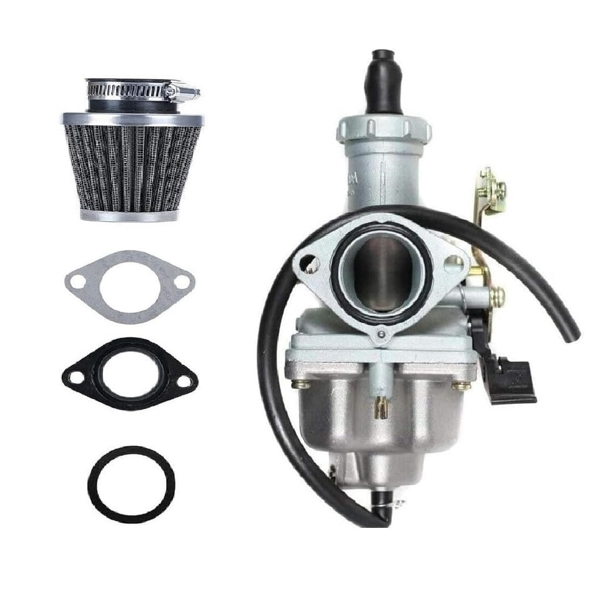 OEM PZ27 27mm Carburetor Included Air Filter, Fuel Line, Gasket for Taotao 4-Stroke 150cc-250cc ATV, Dirt Bikes, Go-Karts (16100-965-014/24)