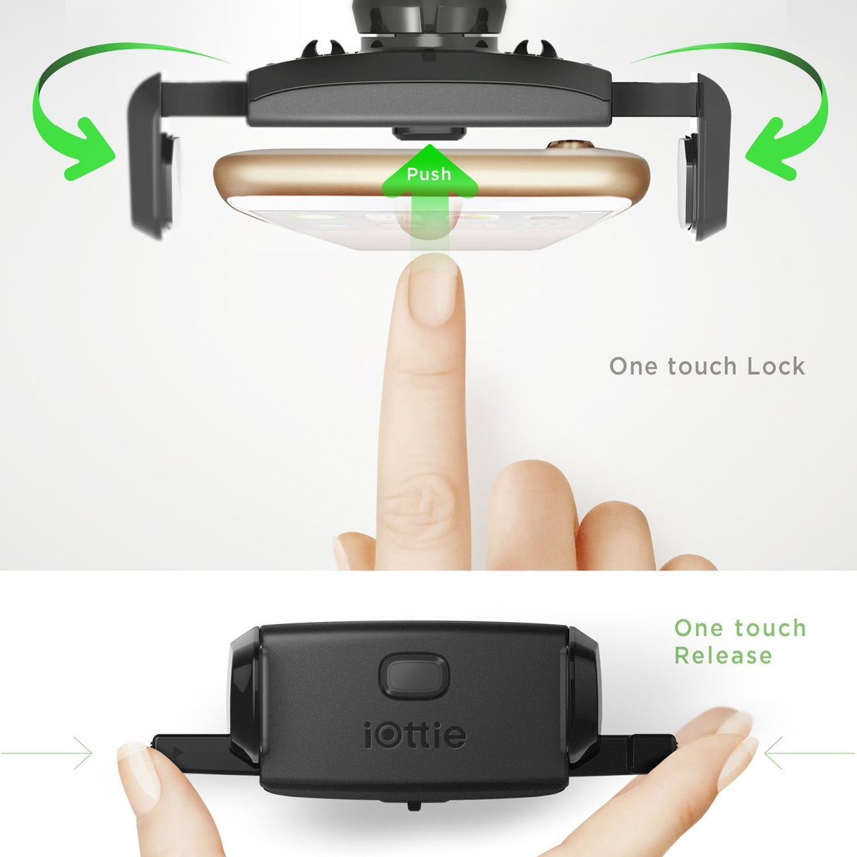 iOttie Easy One Touch Mini CD Slot Car Mount Holder Cradle for iPhone Galaxy Edge
