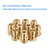 RedCap Set of 10 CVK Carburetor Main Jets Included (100-105-108-110-115-120-125-130-135-140) for 125cc, 150cc GY6 PD24 Carburetor Chinese Made Scooter Mopeds Engine Motor Carb - Easy Installation