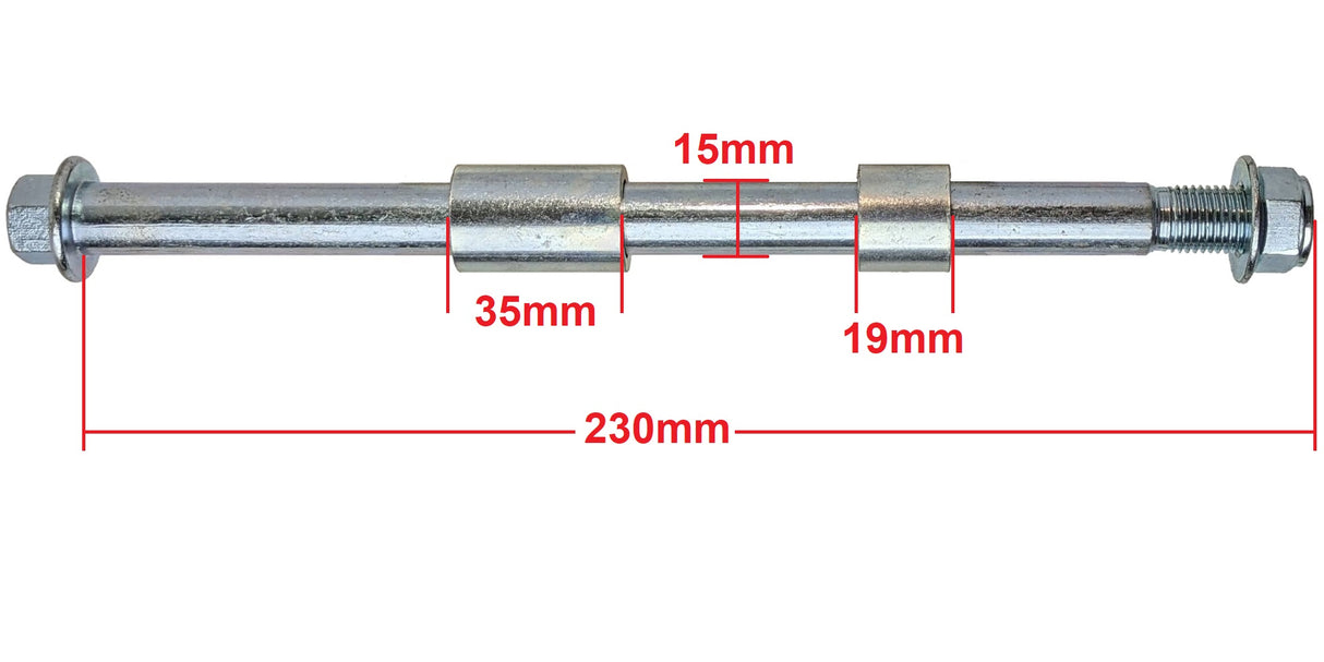 Axle Wheel Bolt 15mm 10" Dirt Pit Bike