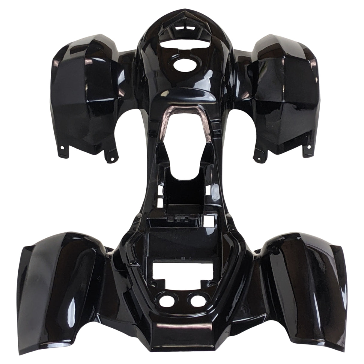 ATV Complete Plastic Body Fender Assembly for Panther 110PL, Coolster 3050B, TaoTao Ata110L Black Design