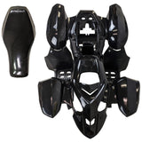 ATV Body Fender Assembly with Seat for Panther 110PL, 125PL, Coolster 3050B, TaoTao ATA110L Peace & Mudcat 90cc-110cc Models (Sleek Black)