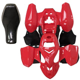 ATV Body Fender Assembly with Seat for Panther 110PL 125PL Coolster 3050B, TaoTao ATA110L (Red)