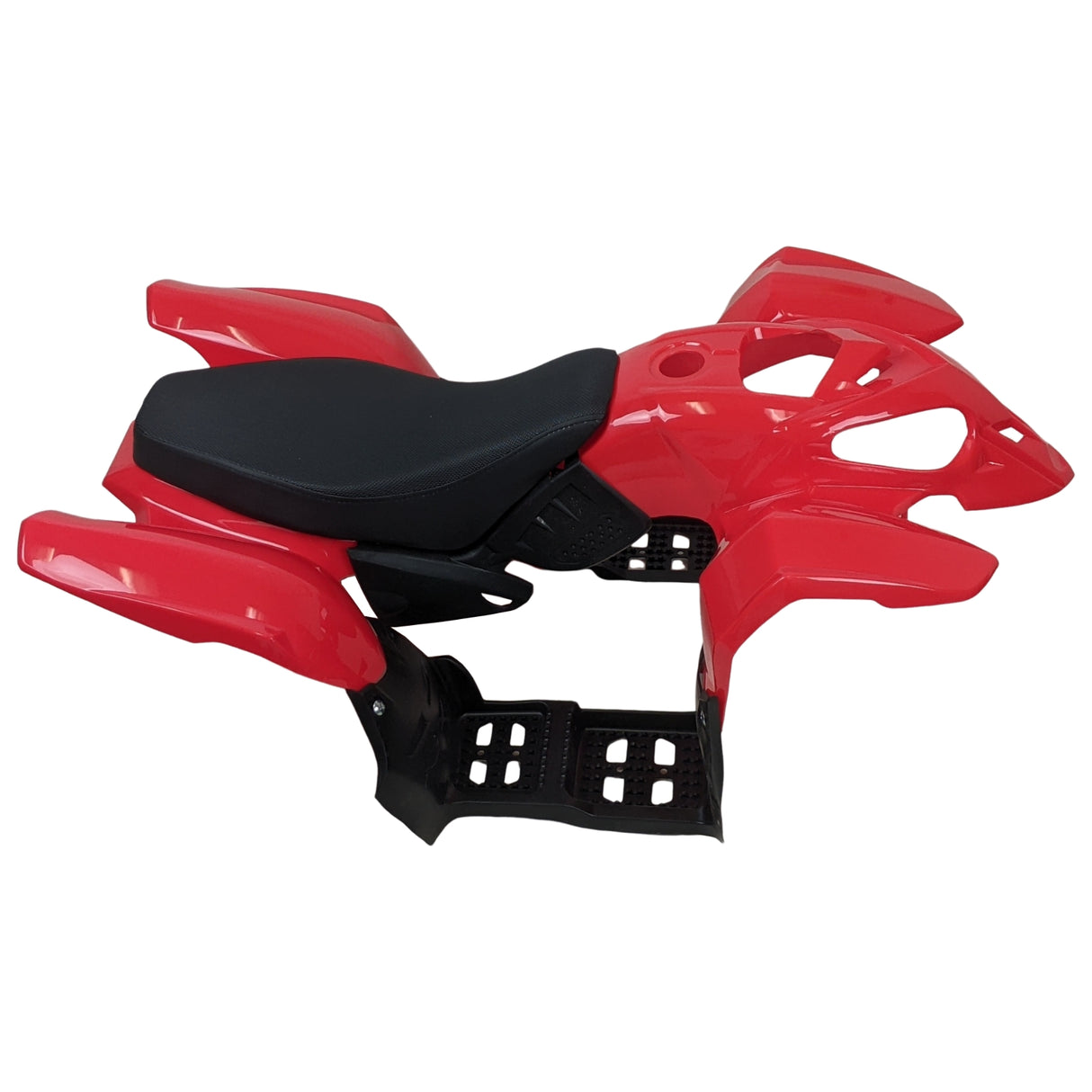 ATV Body Fender Assembly with Seat for Panther 110PL 125PL Coolster 3050B, TaoTao ATA110L (Red)