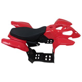 ATV Body Fender Assembly with Seat for Panther 110PL 125PL Coolster 3050B, TaoTao ATA110L (Red)