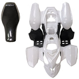 Complete ATV Body Fender Kit with Seat for Panther 110PL, 125PL, Coolster 3050B, TaoTao ATA110L (White)
